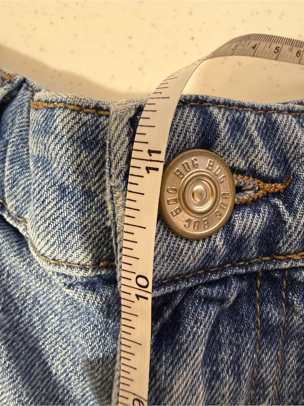 BDG Urban‎ Outfitters High Rise Y2K Denim Shorts W26 Medium Wash 100% Cotton - Picture 10 of 11